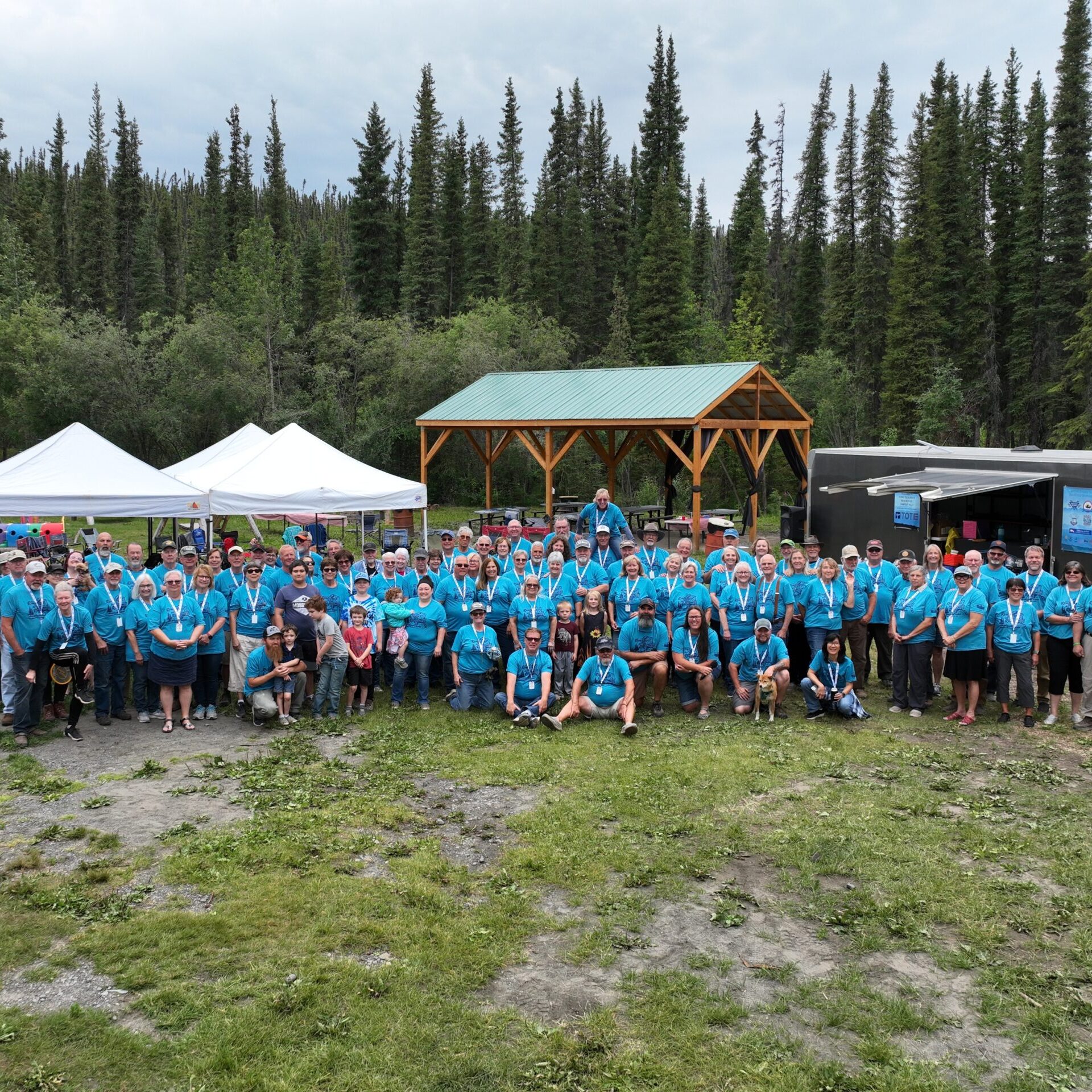 Evening Campfire & Group Photo